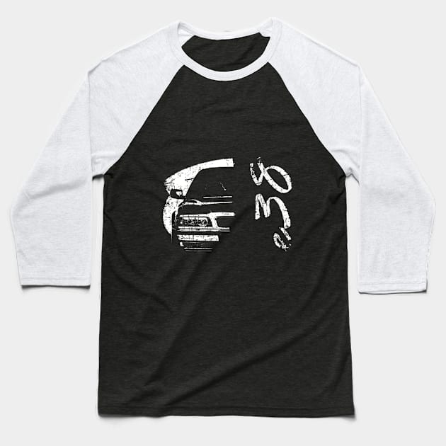 E38 vintage white design Baseball T-Shirt by WOS